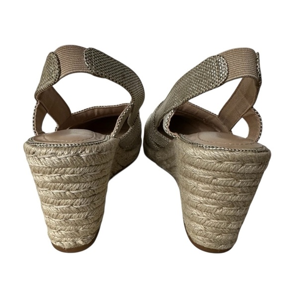 Ralph Lauren Penelopie Wedge Slingback Espadrille Sandals, 6 - Picture 9 of 10